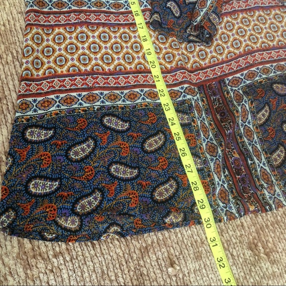 Anthropolog Fig and flower multicolor Women’s  semi Sheer tunic Sz L - Picture 10 of 10